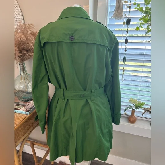 Fuchs Schmitt green 3/4 length trench rain coat in excellent condition size XL. - Picture 2 of 7